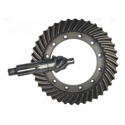 Manufacture New Supplier Rear Axle Tapered Tooth Spiral Bevel Gear 4.7 5.45 Speed Ratio Bevel Gear