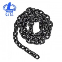 Black color mens stainless steel chain